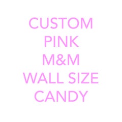 M&M Single Wall Candy, Custom Pink