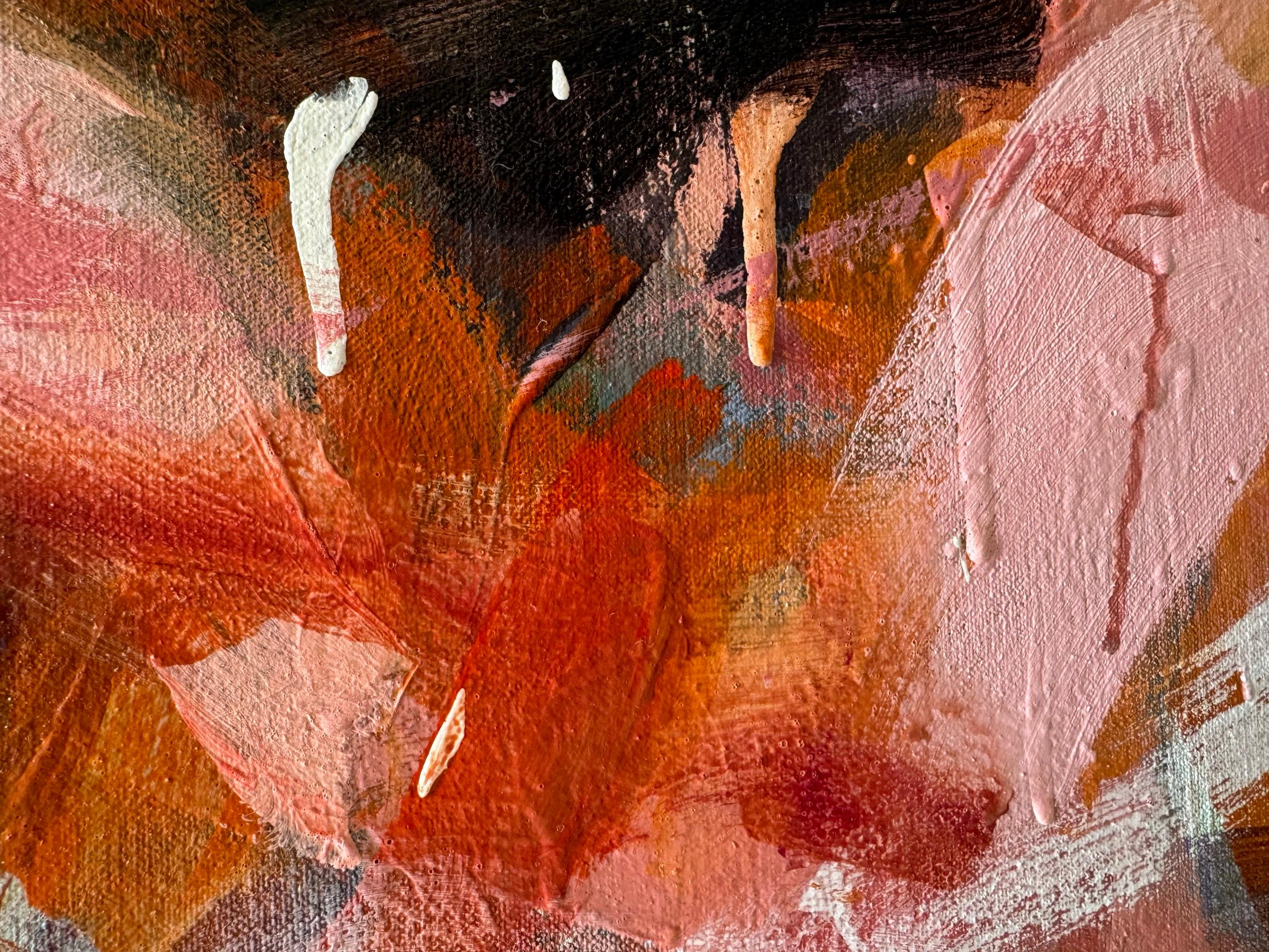 Parco Primavera di Pechino - Abstract Painting Grigio di Karen Silve