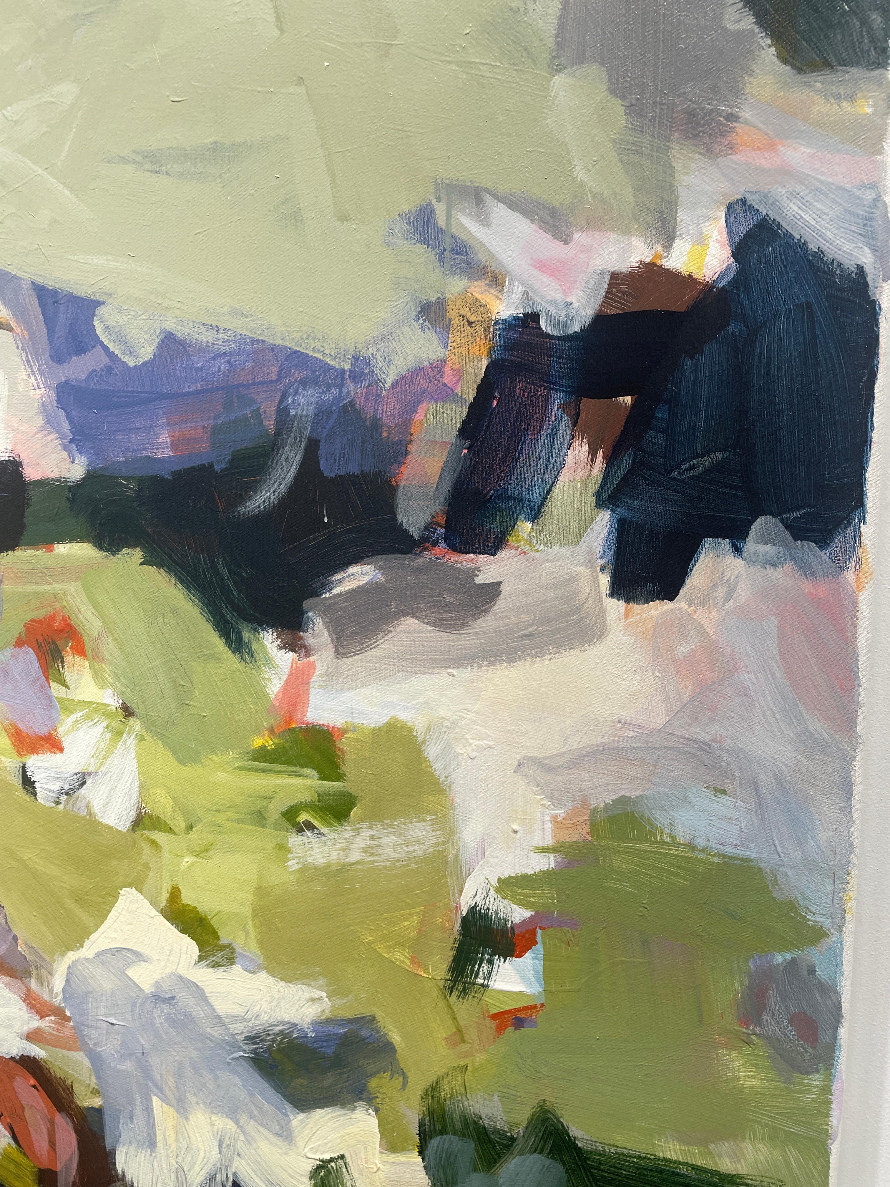 Cascade - Abstrait Painting par Karen Silve