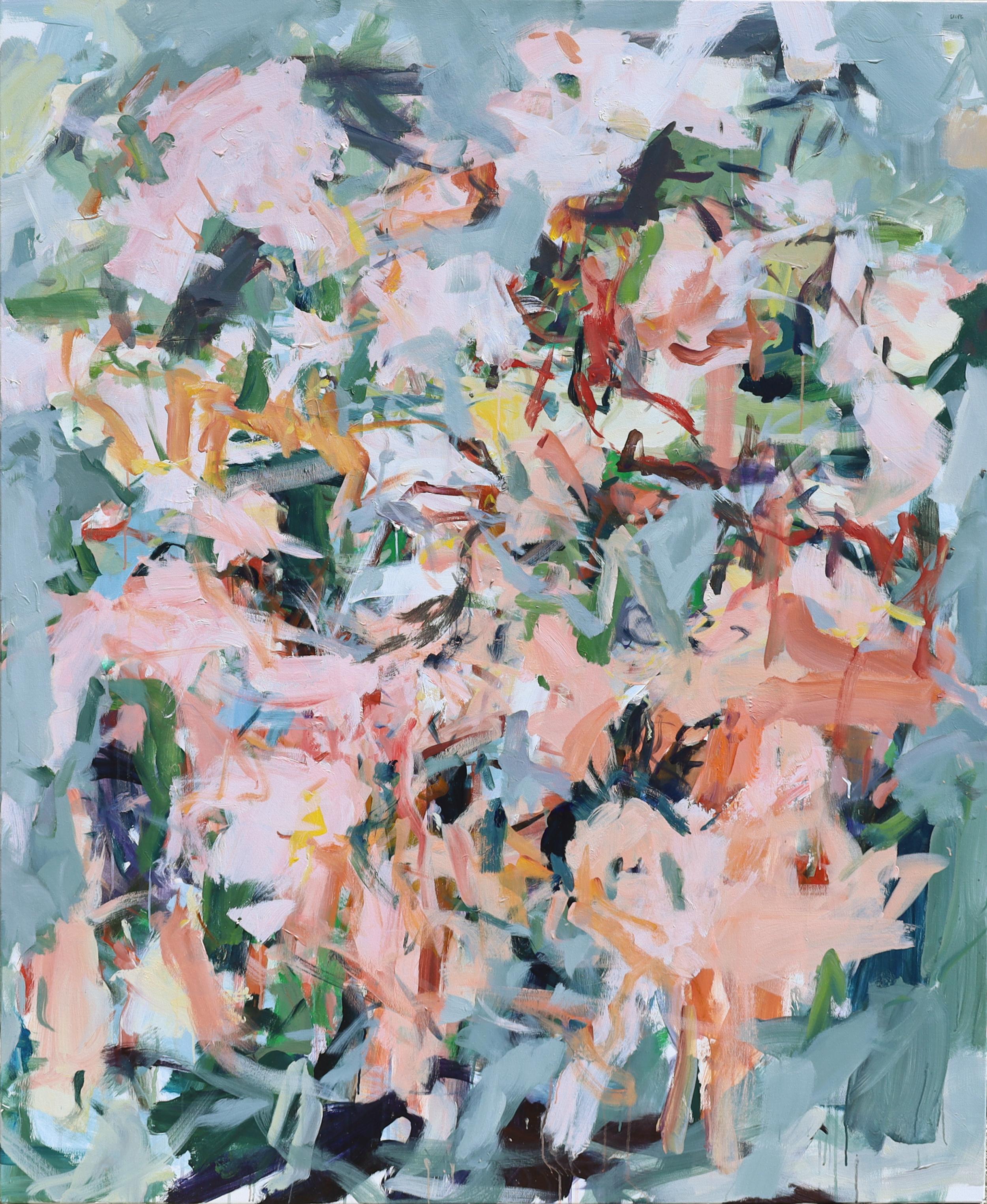 Karen Silve Abstract Painting – Zeitgenössische Malerei des abstrakten Expressionismus: „The State of Then“