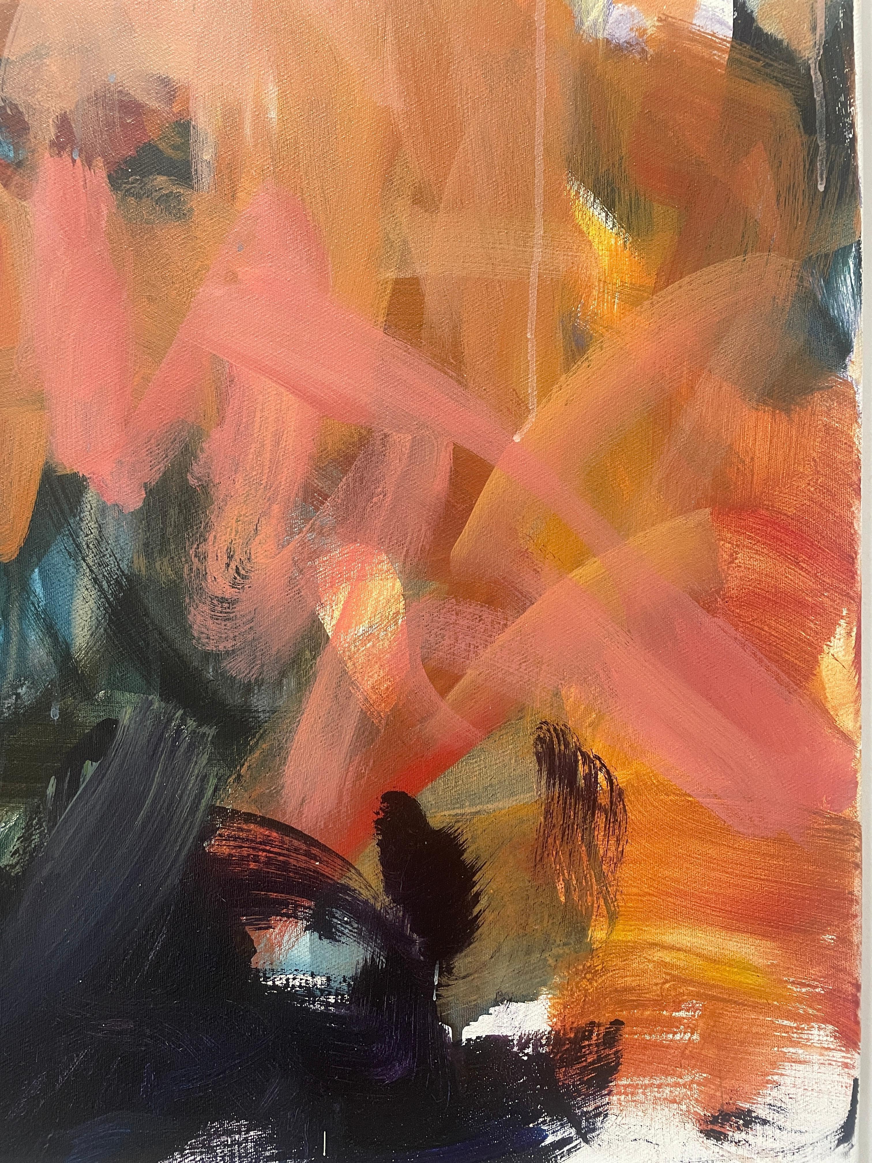 Meandering Beyond - Painting by Karen Silve