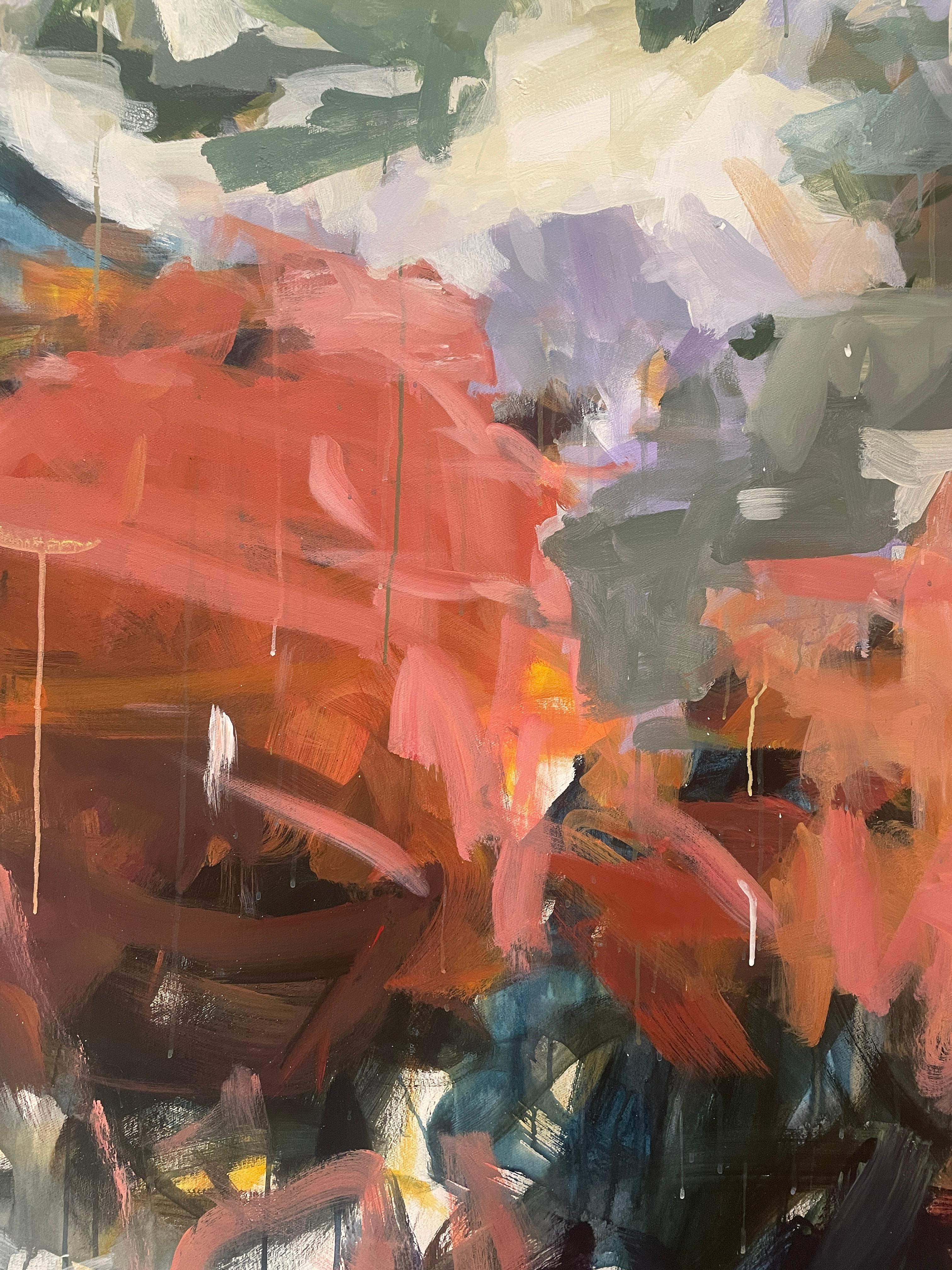 Meandering Beyond - Abstract Painting by Karen Silve