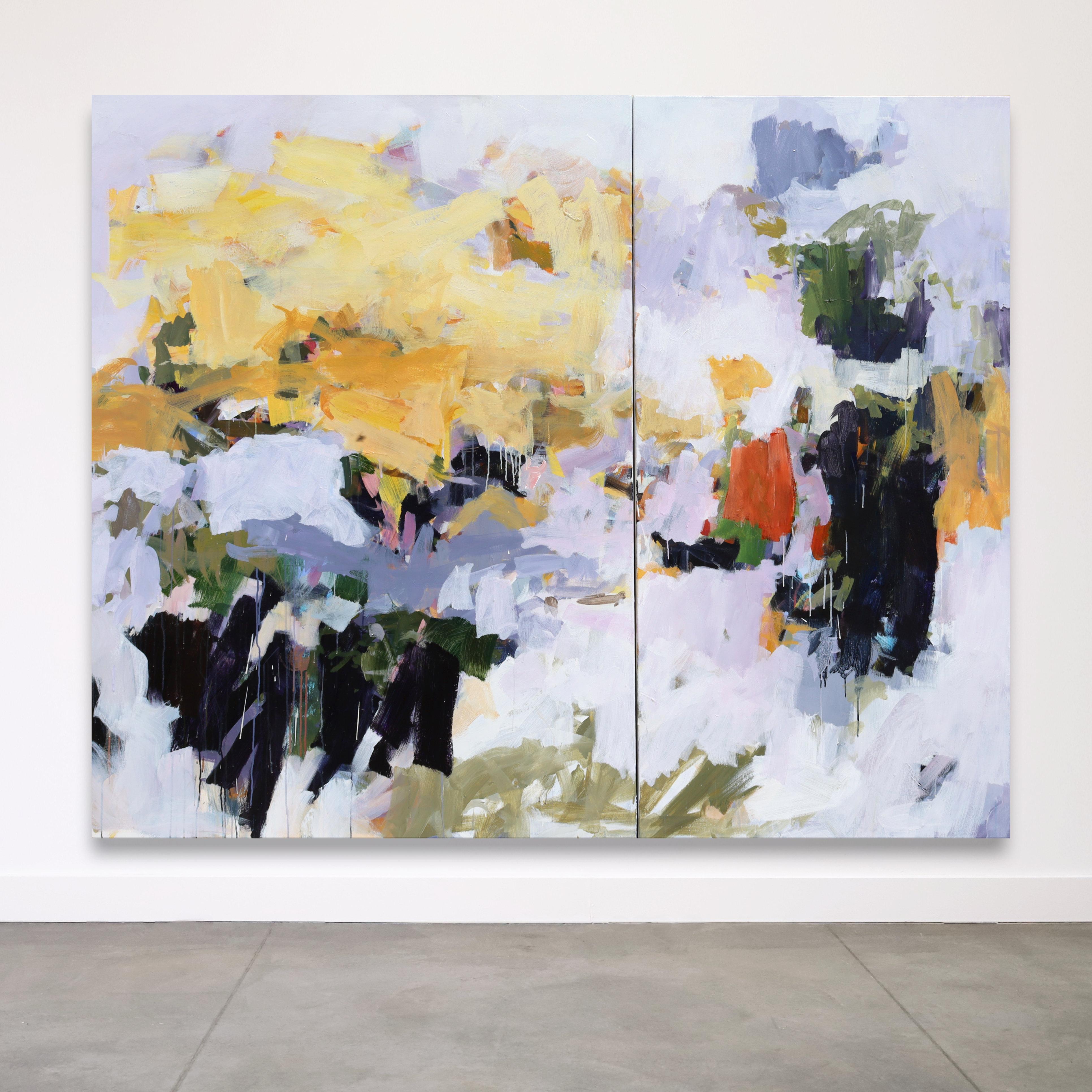 Morning and Beyond (Diptych) – Painting von Karen Silve