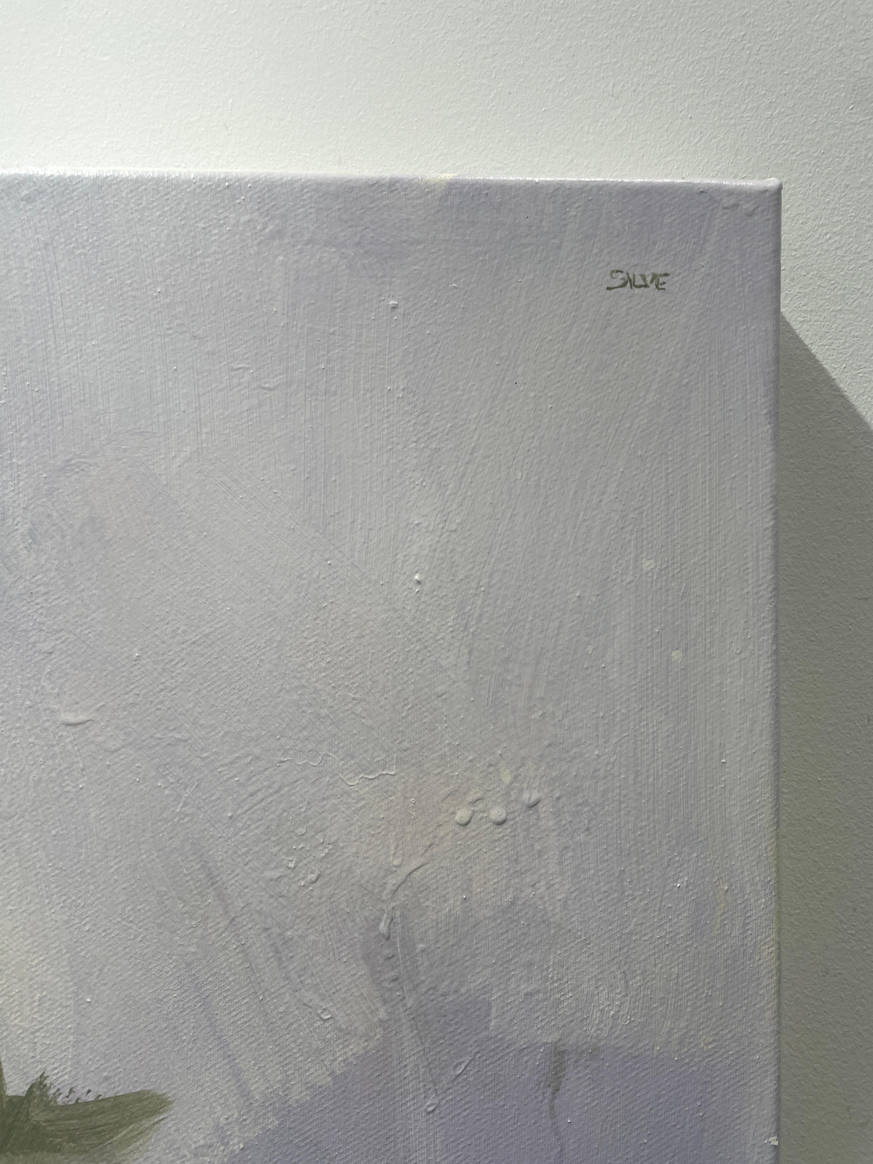 Morning and Beyond (Diptych) (Grau), Abstract Painting, von Karen Silve
