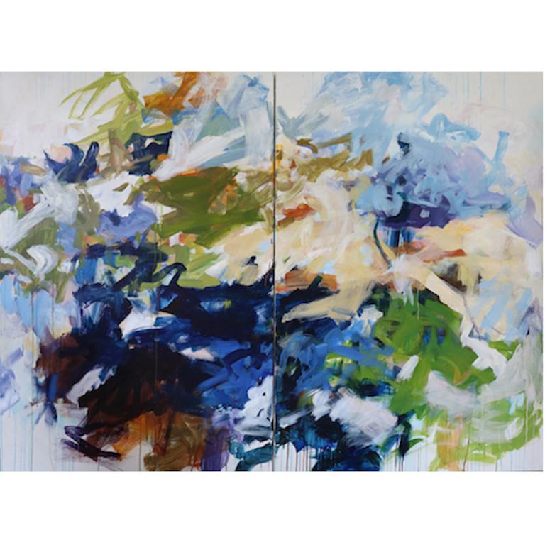 Tuesday's Drive (Diptychon) – Painting von Karen Silve