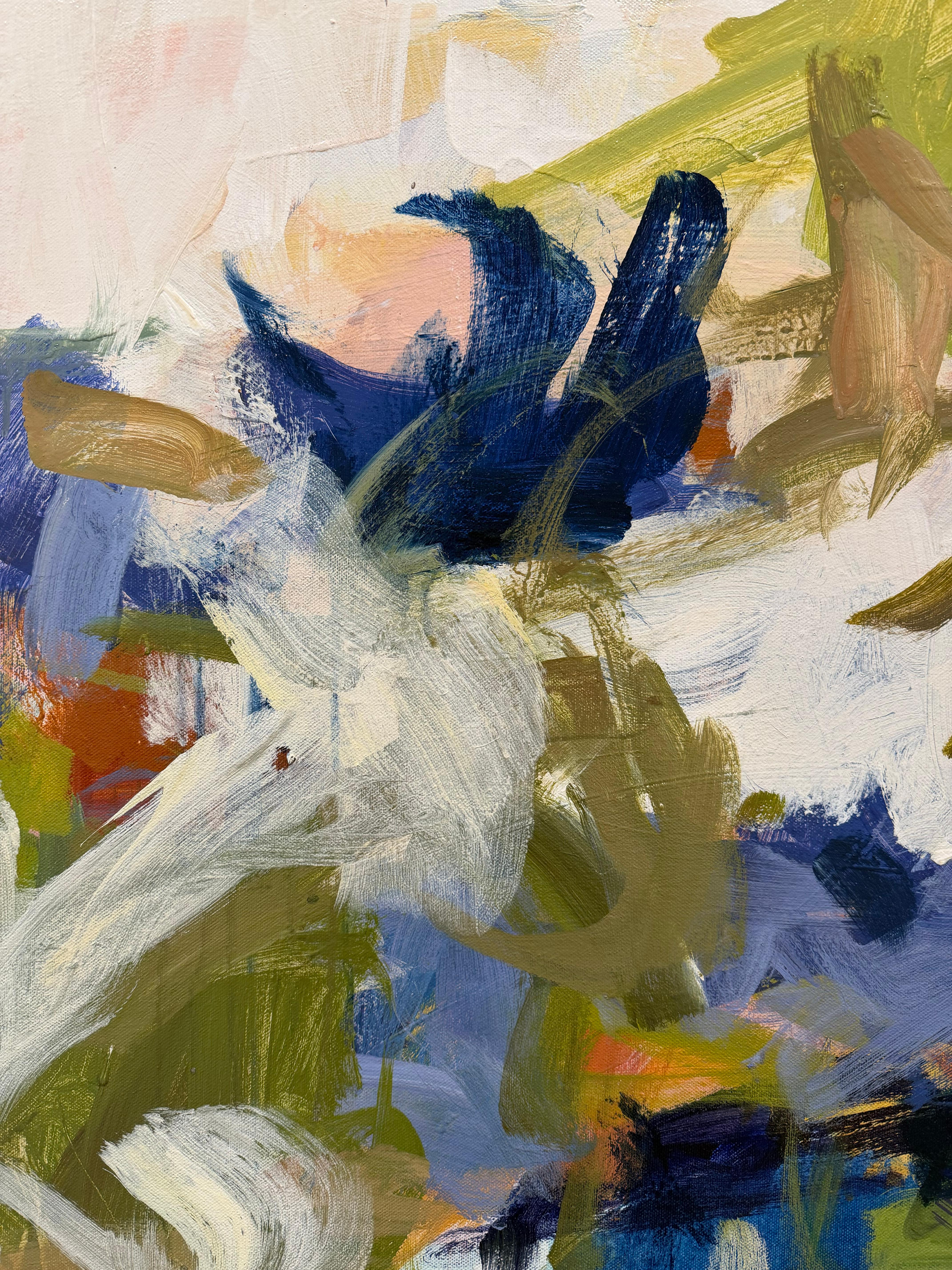 Tuesdays Drive - Abstract Painting by Karen Silve