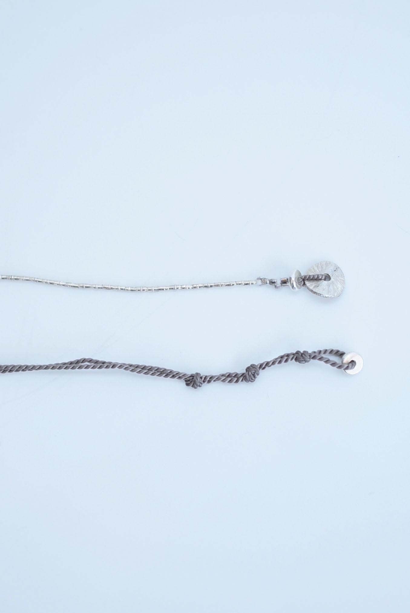 karen silver long necklace  / vintage jewelry , 1970's vintage parts For Sale 9