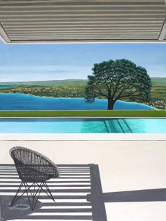 Hillside View, Interior art, Contemporary, Swimming pool 