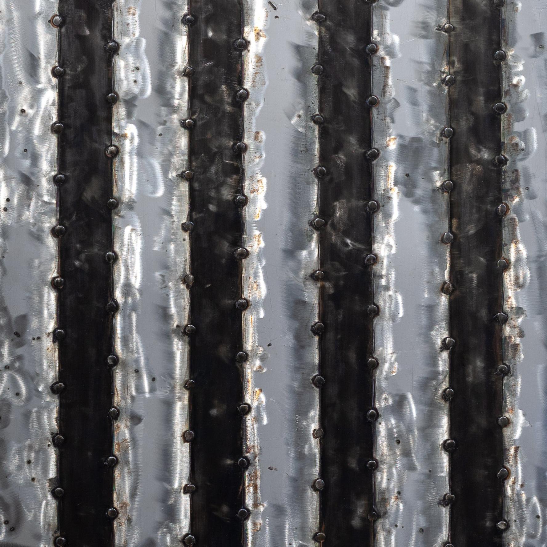 Hiver - Gris Abstract Sculpture par Karen Yank