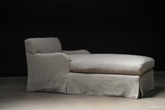 Skirted Chaise, Linen
