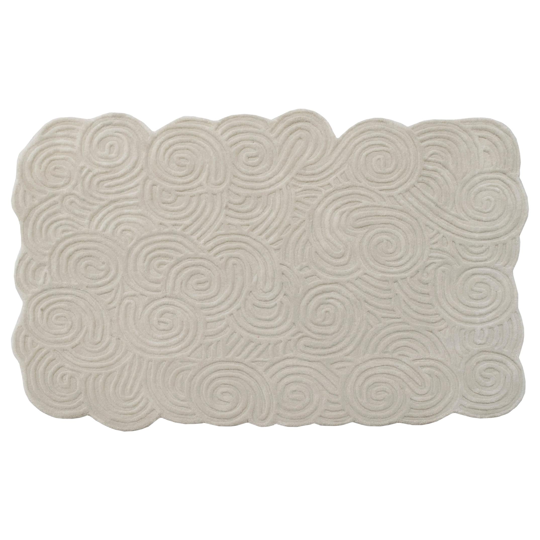 Karesansui Gray Rectangular Large Rug by Matteo Cibic For Sale at 1stDibs