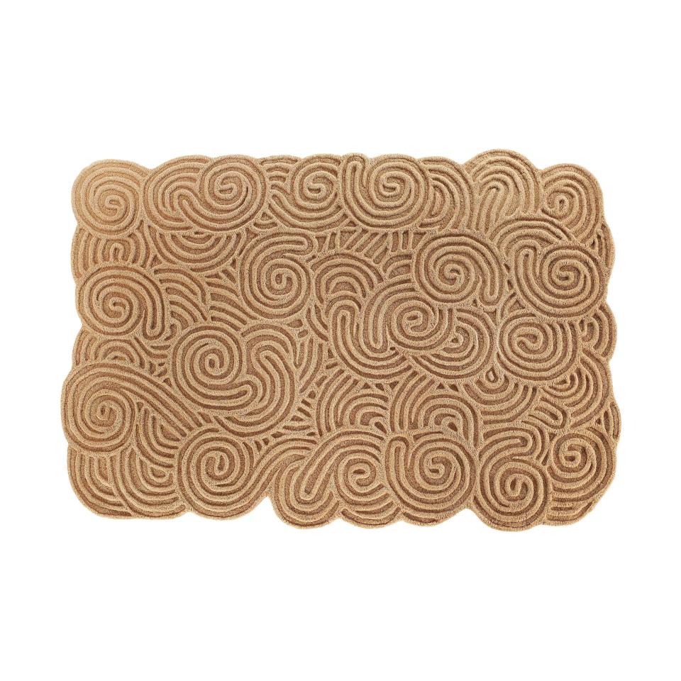Karesansui Beige Rectangular Large Rug by Matteo Cibic For Sale at 1stDibs