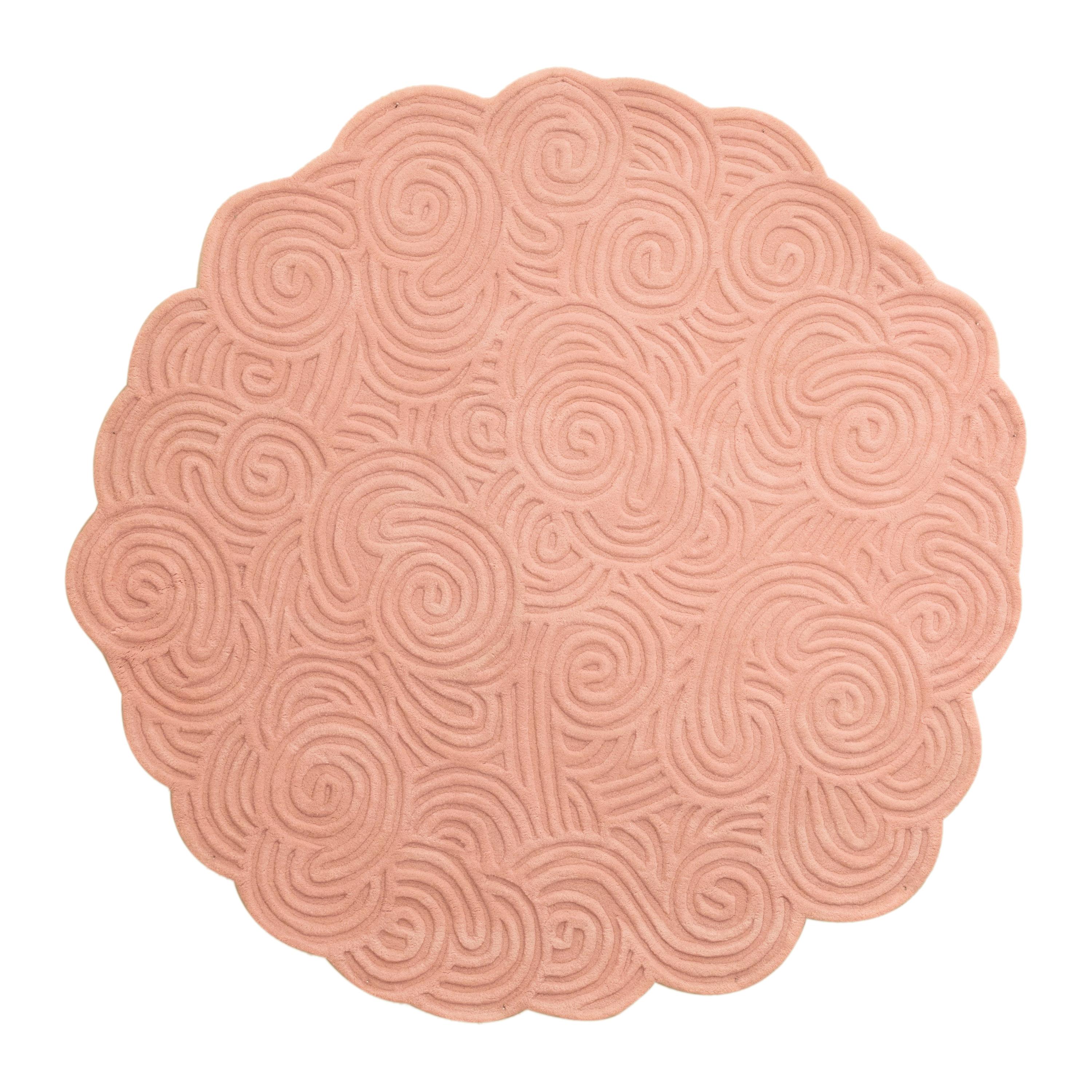 Karesansui Green Round Rug by Matteo Cibic For Sale at 1stDibs