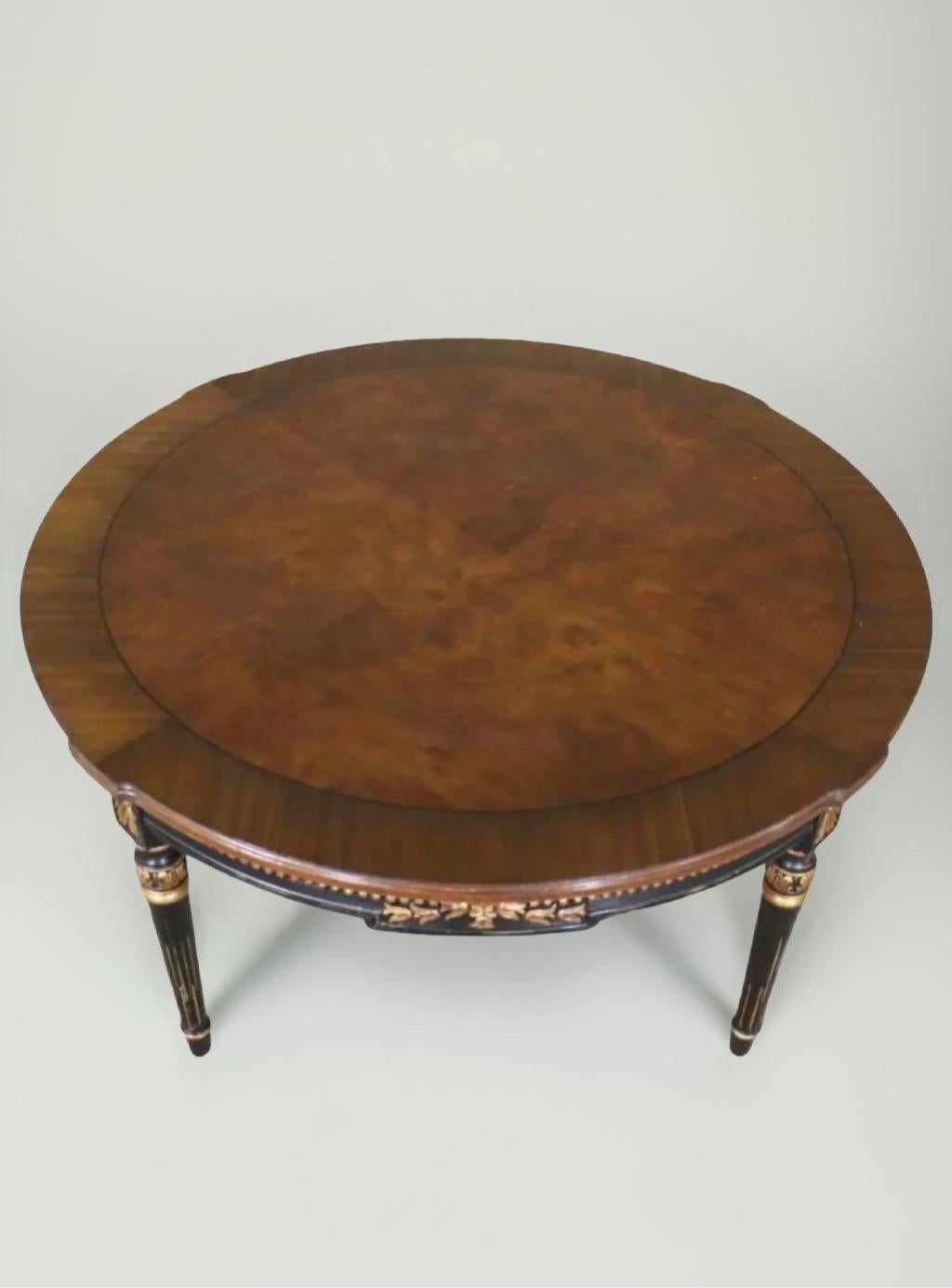 Hand-Carved Karges Directoire Cocktail Table For Sale