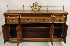 Karges French Neoclassical Style Mahogany Buffet Sideboard w/ Brass Urn Gallery