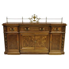 Karges French Neoclassical Style Mahogany Buffet Sideboard w/ Brass Urn Gallery