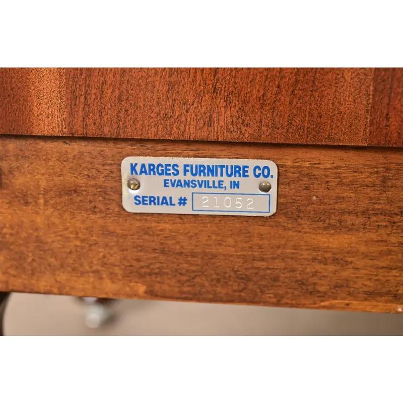 Karges Aparador Credenza Francés Luis XV Chinoiserie Nogal Burled en venta 9