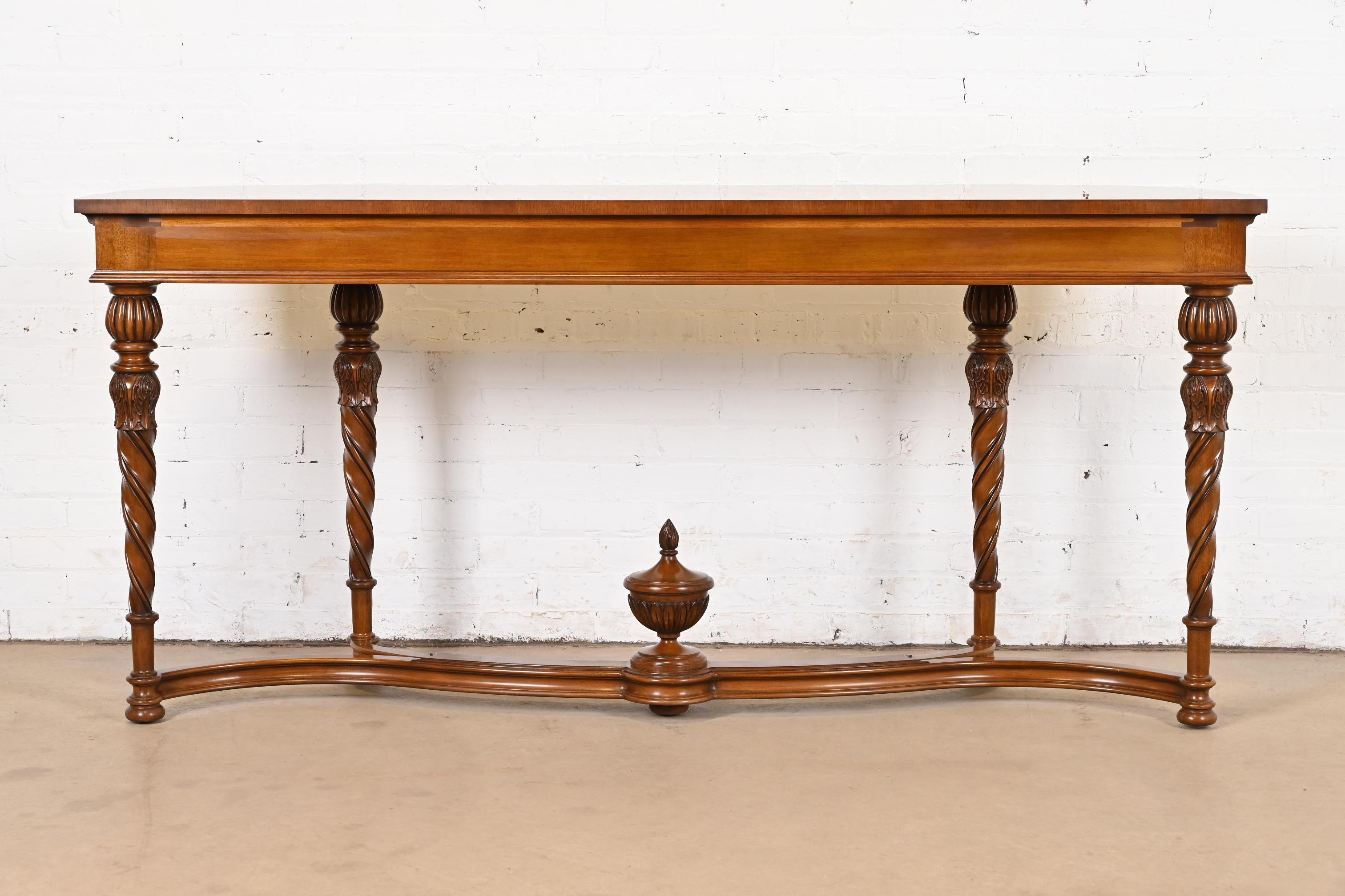 Karges French Regency Louis XVI Burled Walnut Console Table or Server 6