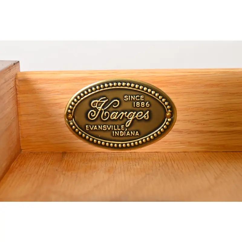 Karges French Regency Louis XVI Burled Walnut Console Table or Server For Sale 1