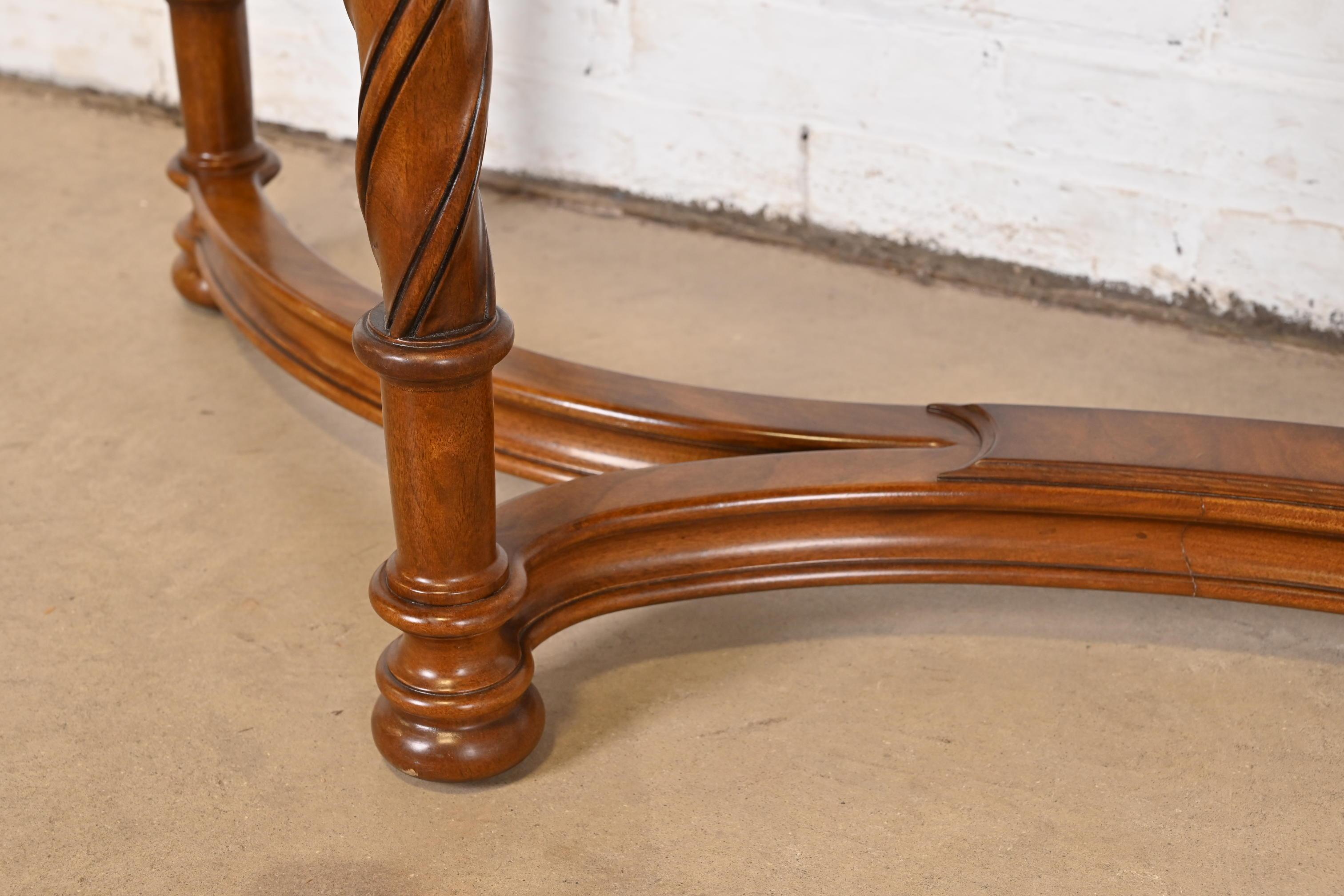 Karges French Regency Louis XVI Burled Walnut Console Table or Server 2