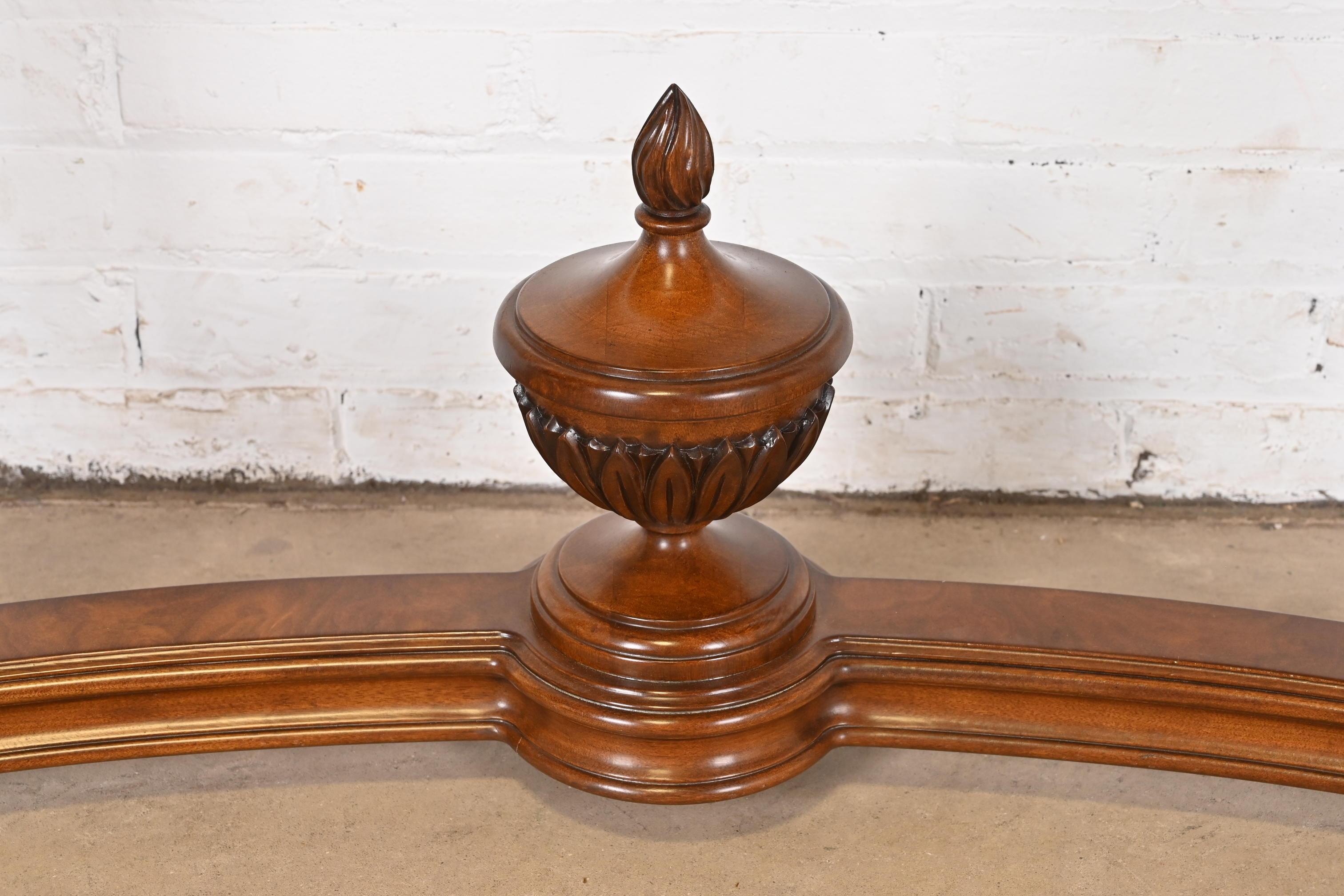 Karges French Regency Louis XVI Burled Walnut Console Table or Server 3