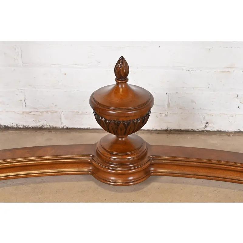 Karges French Regency Louis XVI Burled Walnut Console Table or Server For Sale 3