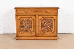 Karges French Regency Louis XVI Burled Walnut Sideboard Buffet or Bar Cabinet