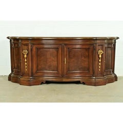 Karges French Regency Louis XVI Burled Walnut Sideboard or Bar Cabinet
