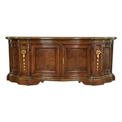 Karges French Regency Louis XVI Burled Walnut Sideboard or Bar Cabinet