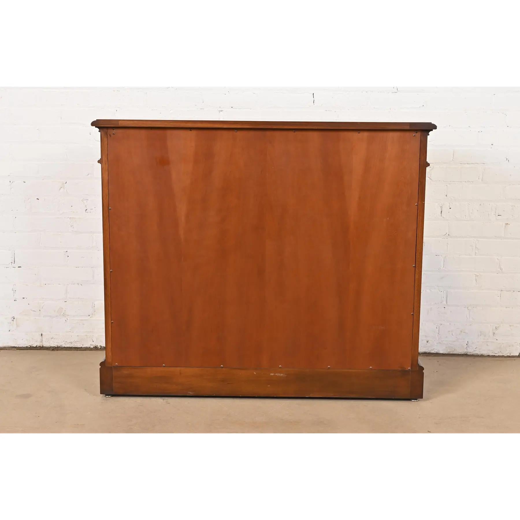 Karges French Regency Louis XVI Carved Burled Walnut Sideboard or Bar Cabinet 6