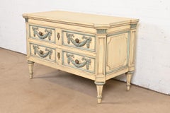 Karges French Regency Louis XVI Carved Painted Dresser or Chest of Drawers