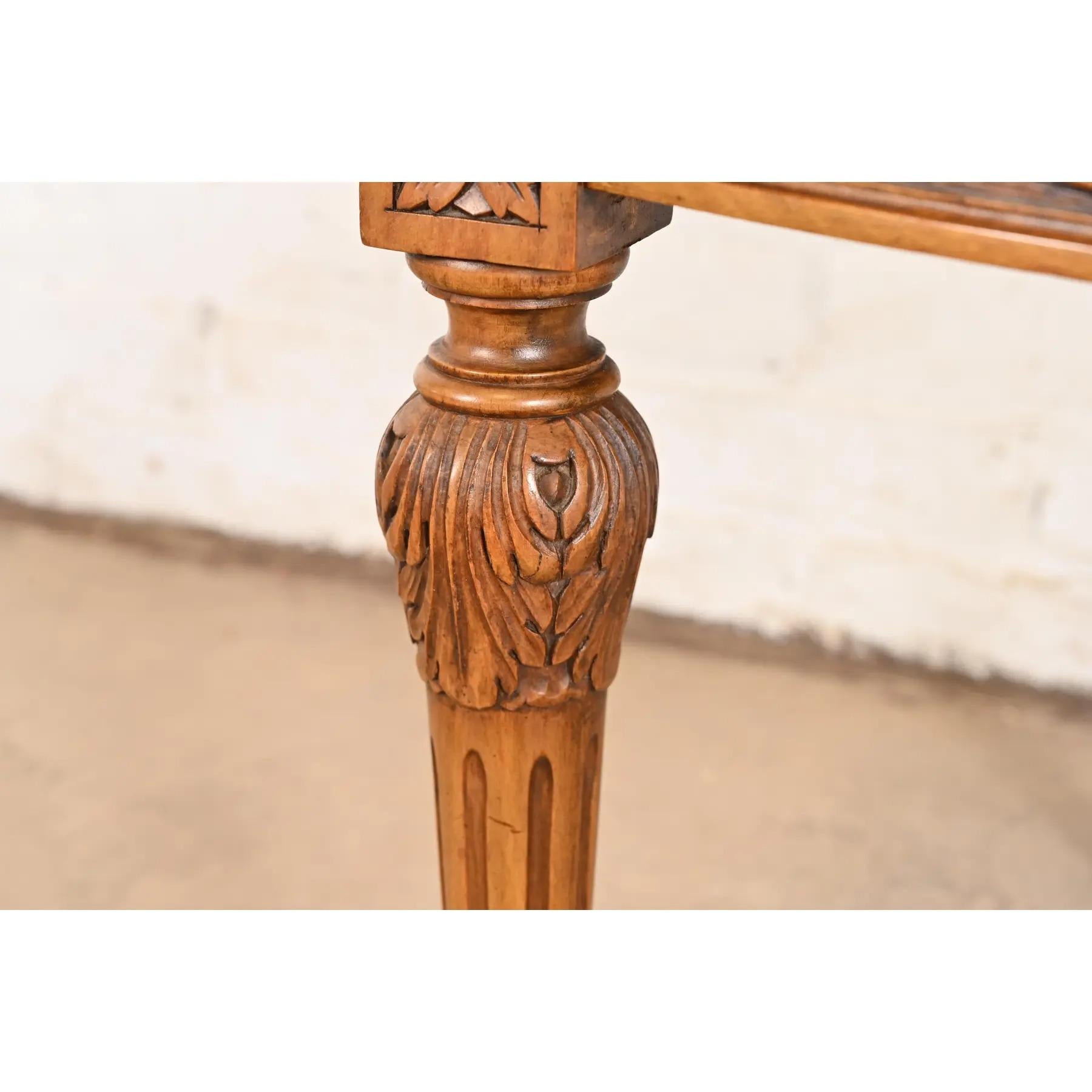 Karges French Regency Louis XVI Carved Walnut Cane Back Dining Chairs, Pair For Sale 5