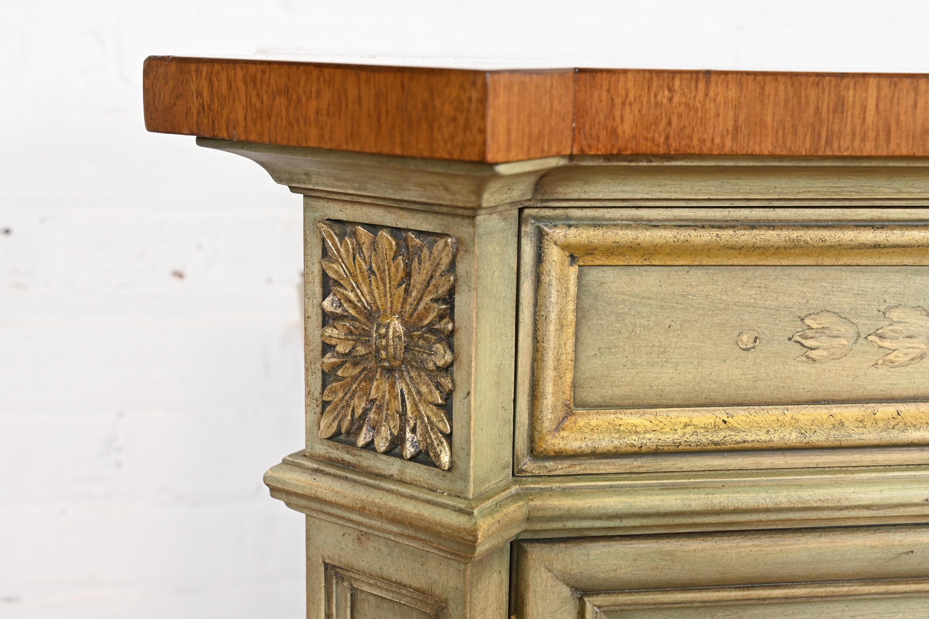 Karges French Regency Louis XVI Hand Painted Sideboard or Bar Cabinet 7