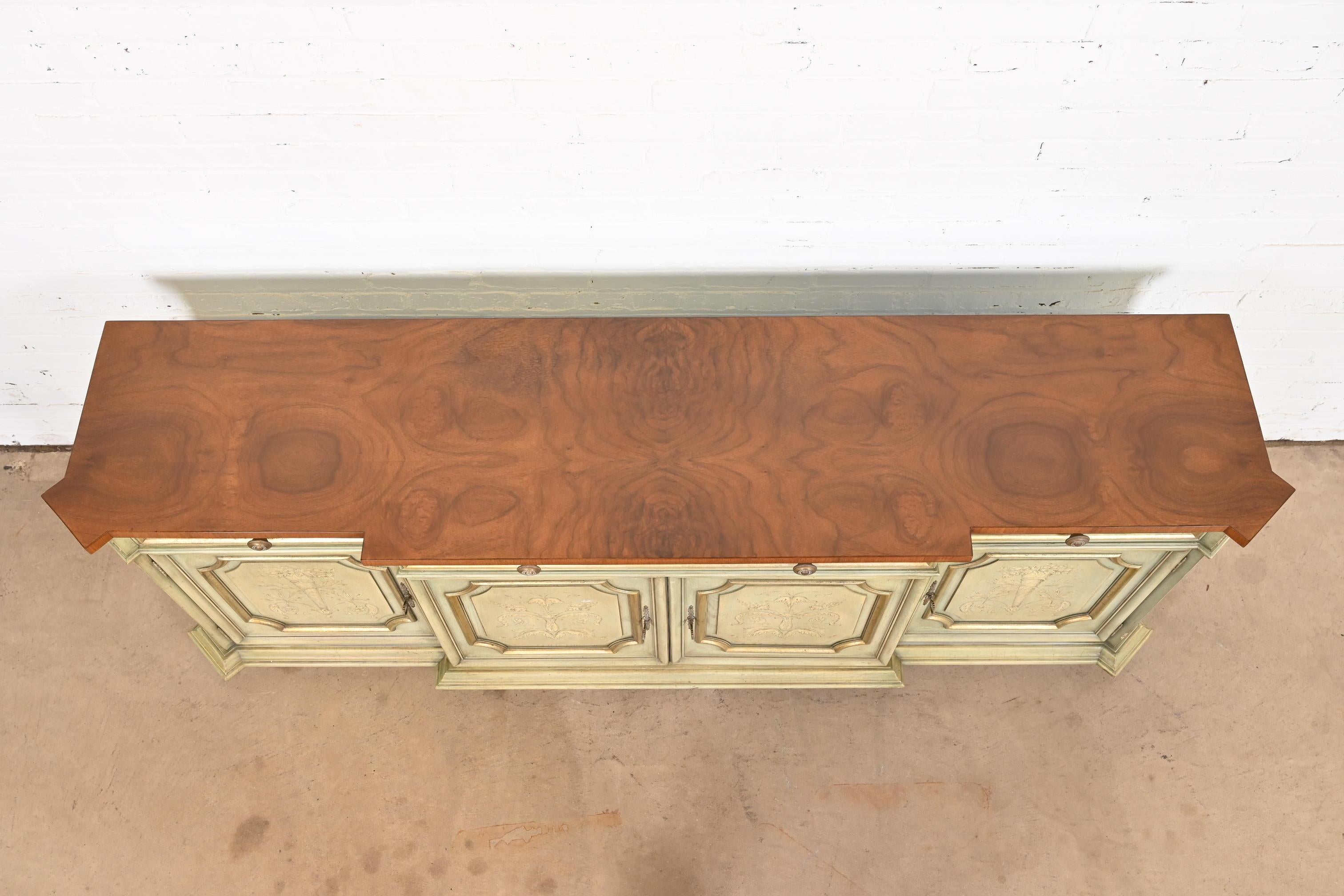 Karges French Regency Louis XVI Hand Painted Sideboard or Bar Cabinet 8