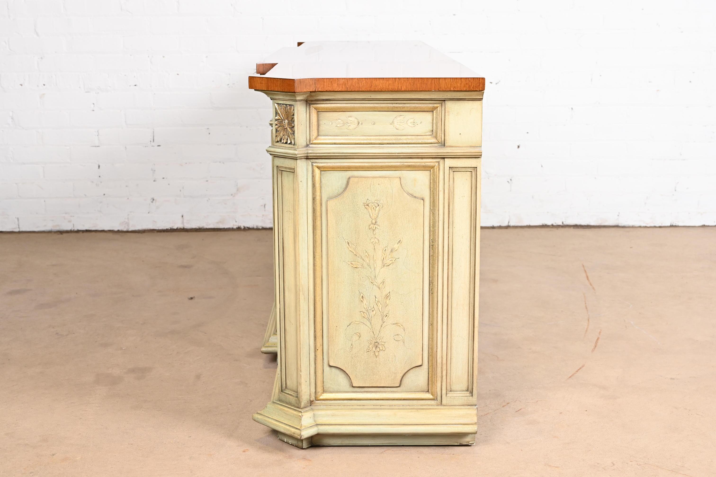 Karges French Regency Louis XVI Hand Painted Sideboard or Bar Cabinet 9