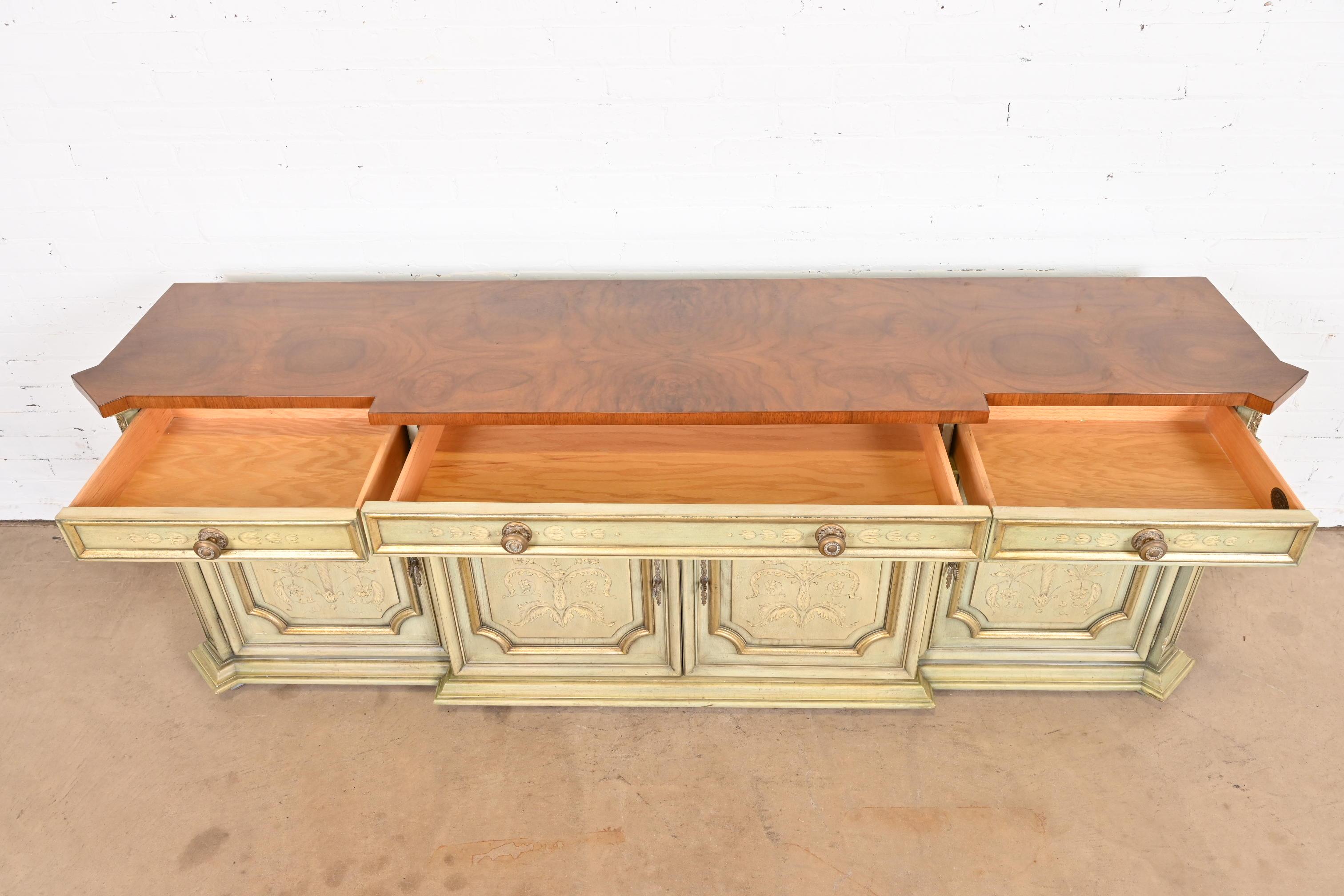 Karges French Regency Louis XVI Hand Painted Sideboard or Bar Cabinet 1