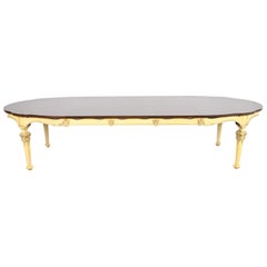 Karges French Regency Louis XVI Walnut Extension Dining Table, Newly Refinished