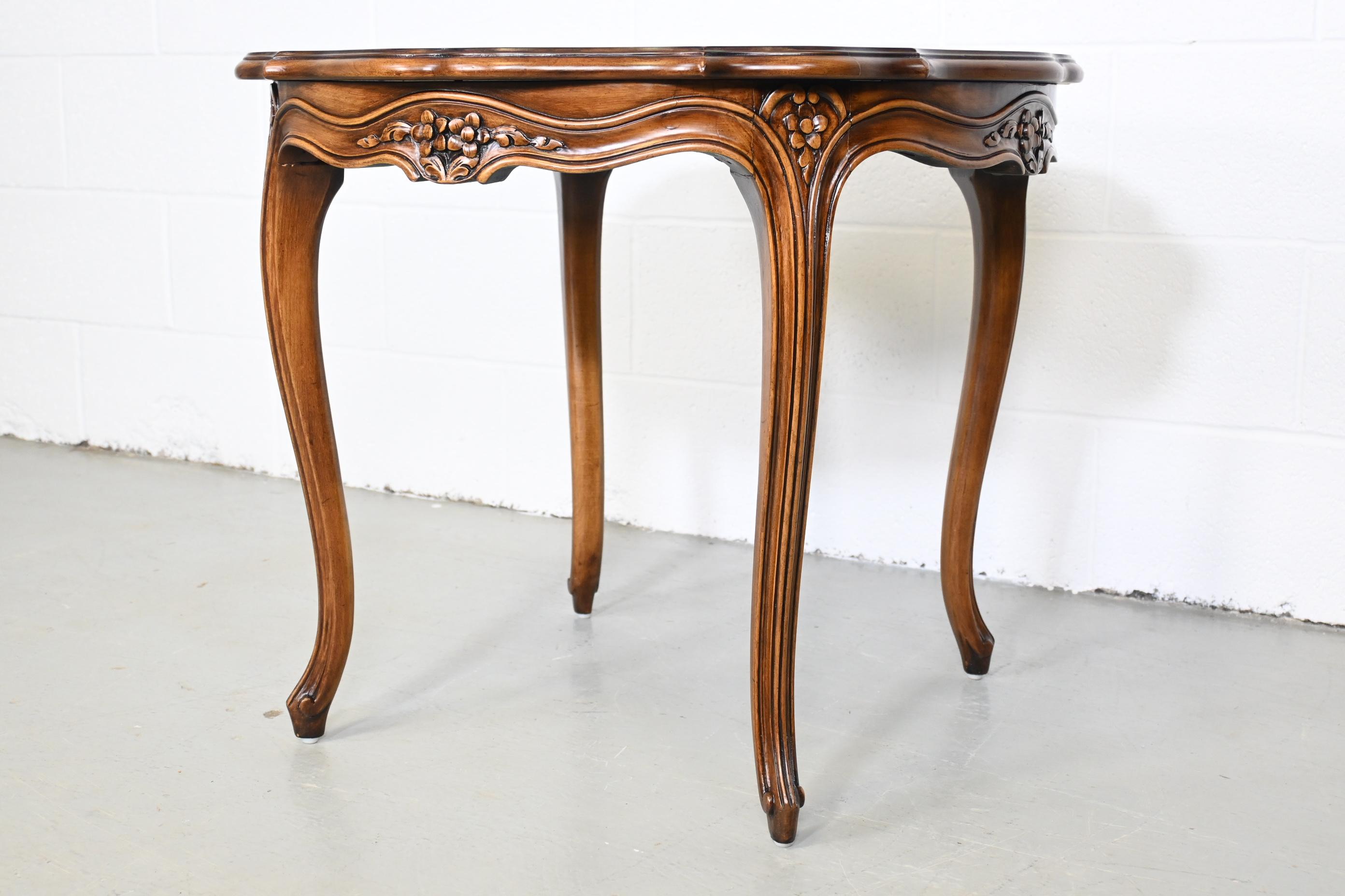 Walnut Karges Furniture French Provincial Side Table