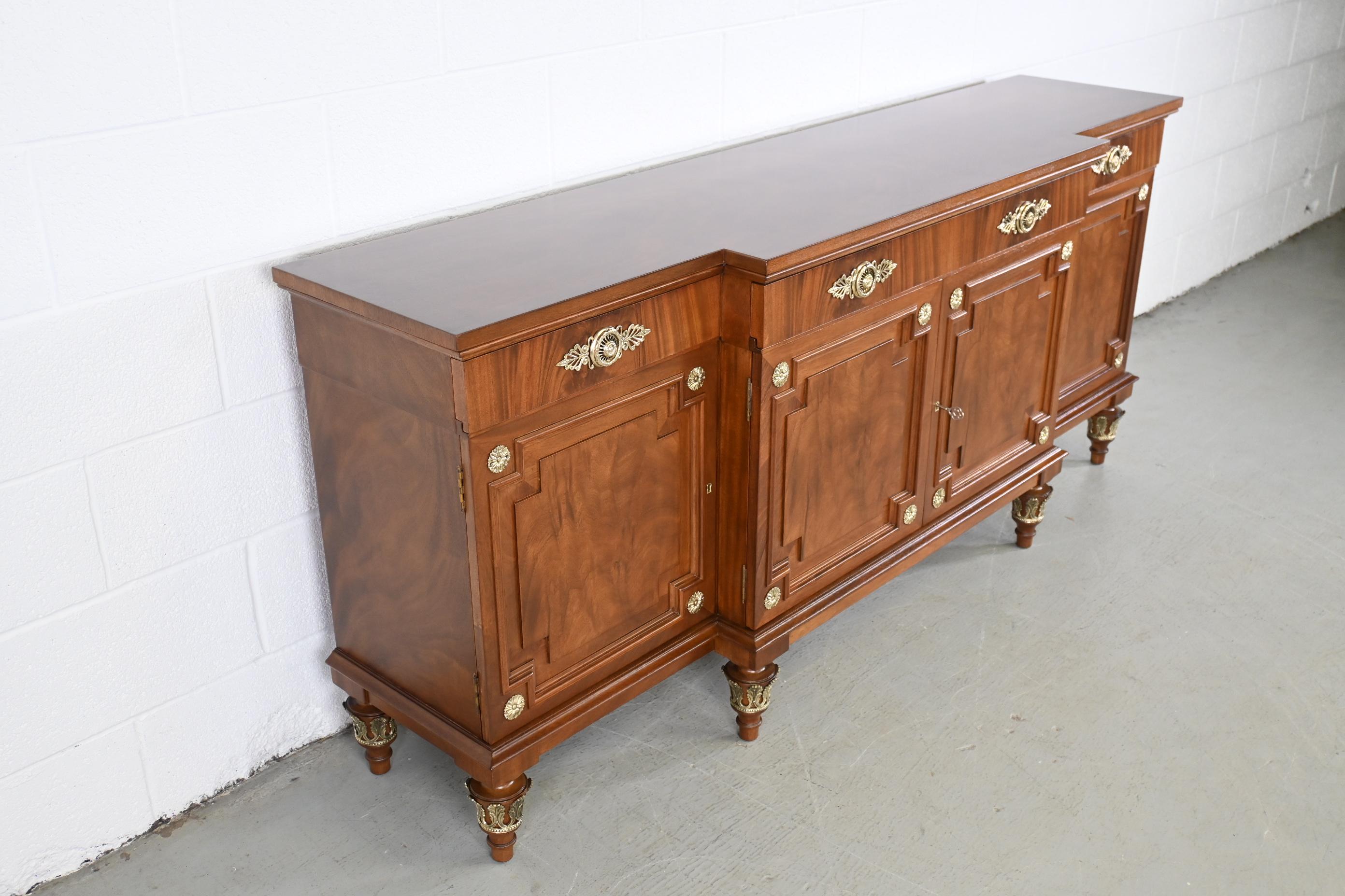 American Karges Furniture French Regency Style Sideboard Credenza For Sale