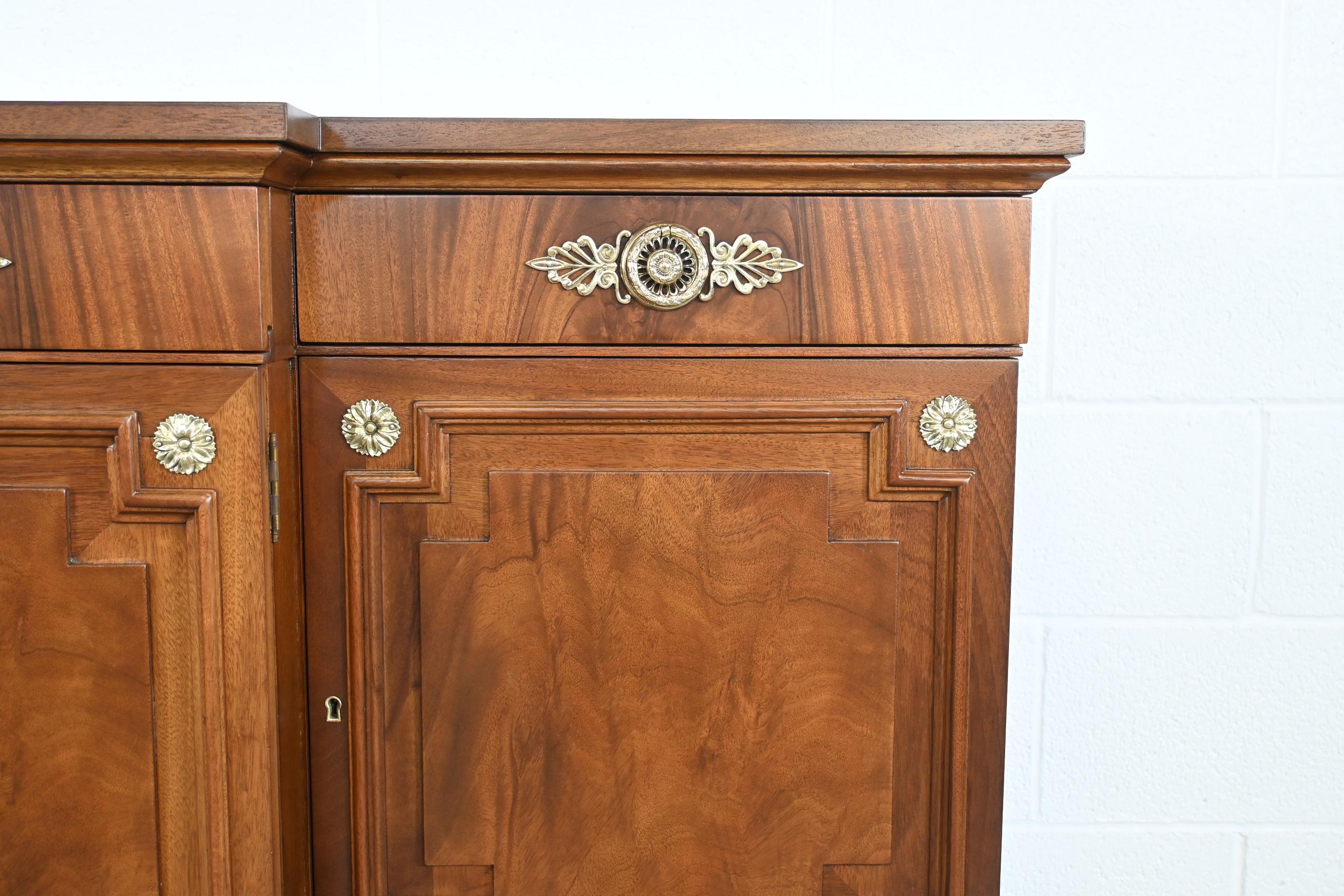 Late 20th Century Karges Furniture French Regency Style Sideboard Credenza For Sale