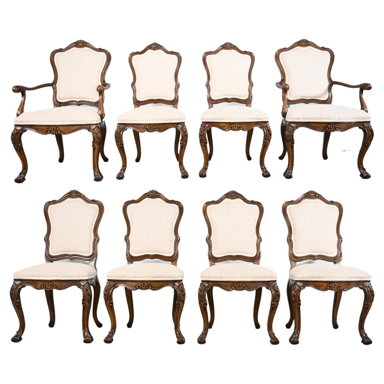 Karges Furniture Louis XV French Provincial Dining Chairs, Set of 8