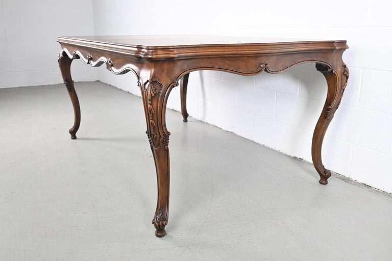 Karges Furniture Louis XV French Provincial Style Extension Dining Table For Sale 3