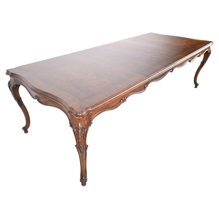 Karges Furniture Louis XV French Provincial Style Extension Dining Table For Sale