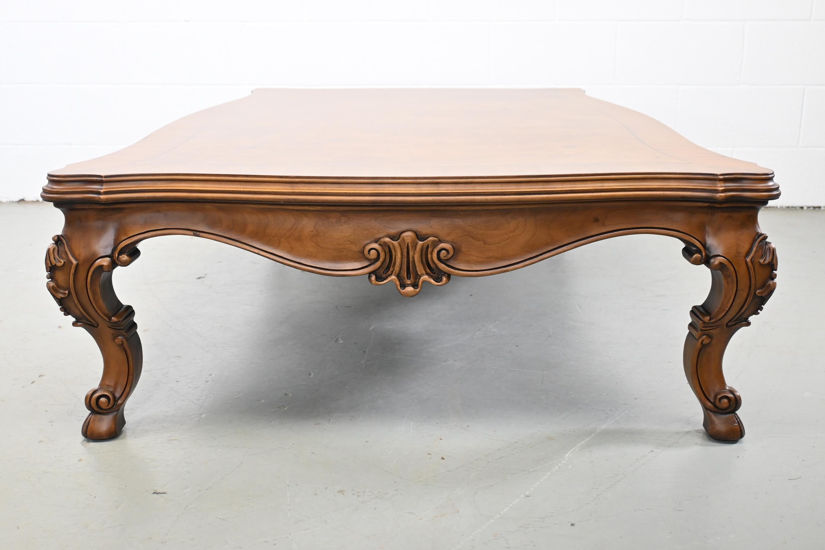 Karges Furniture Louis XV Style Walnut Coffee or Cocktail Table 7