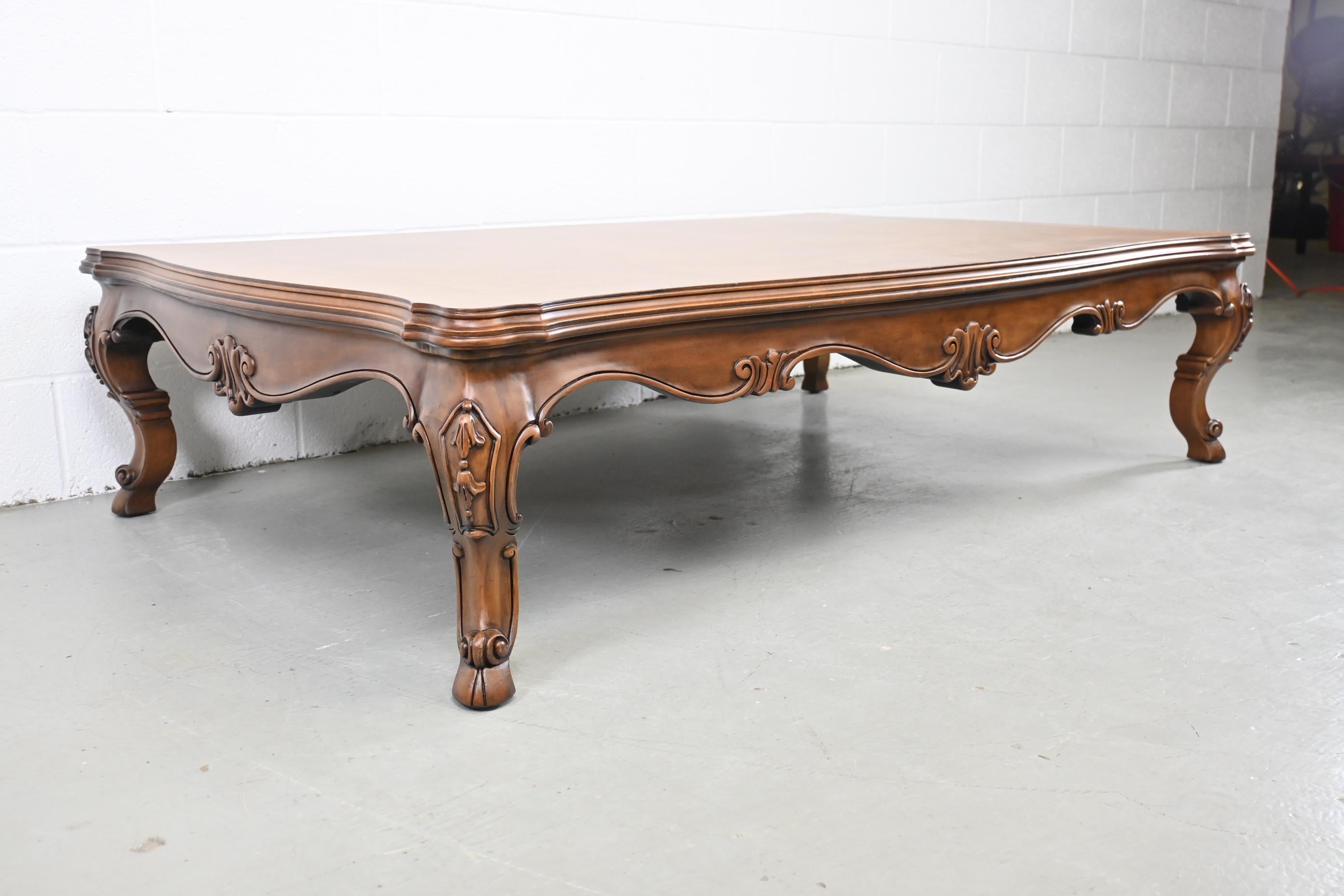 Karges Furniture Louis XV Style Walnut Coffee or Cocktail Table 2