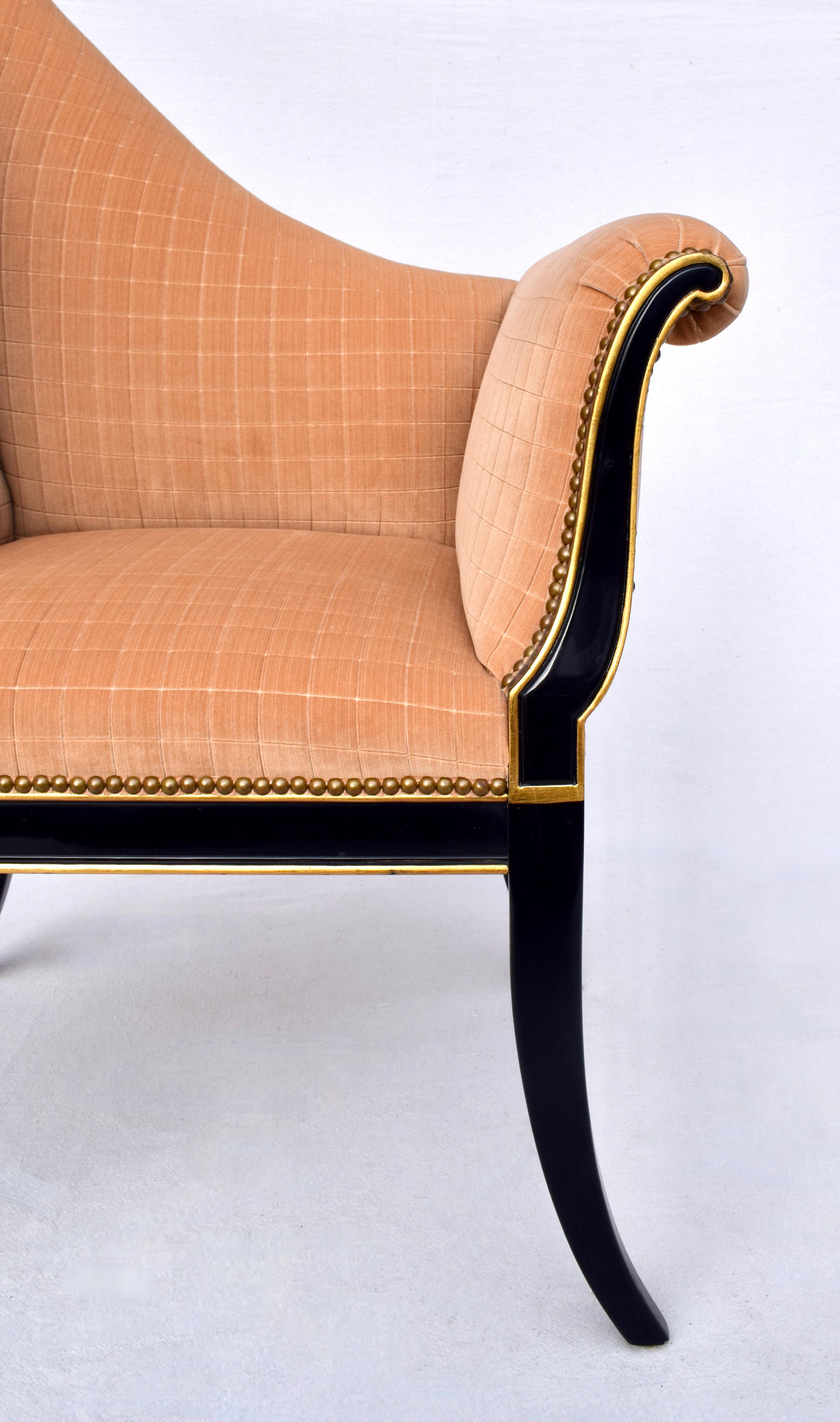 Karges Furniture Parler Deux Right & Left Regency Chairs For Sale 3