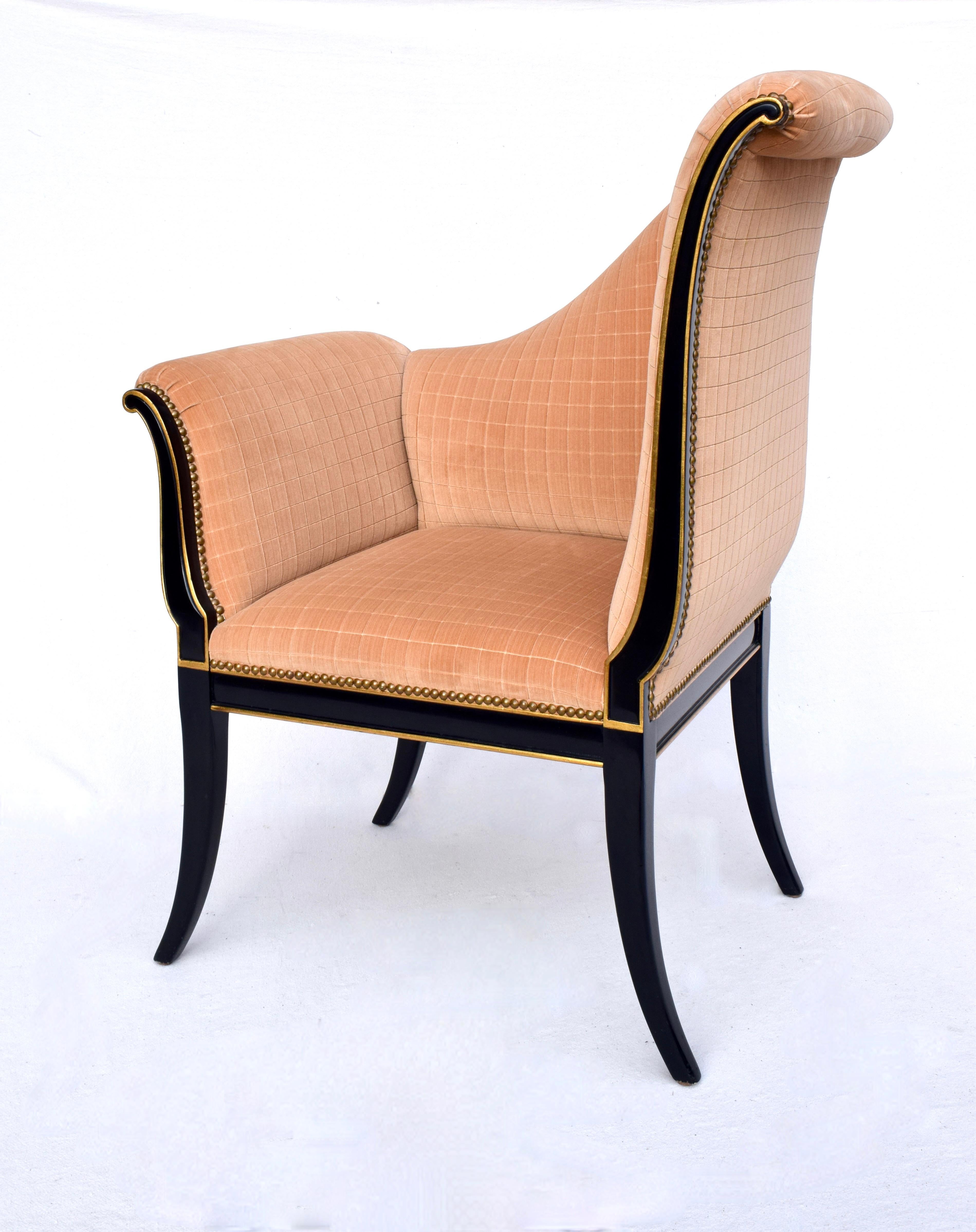 Karges Furniture Parler Deux Right & Left Regency Chairs For Sale 6