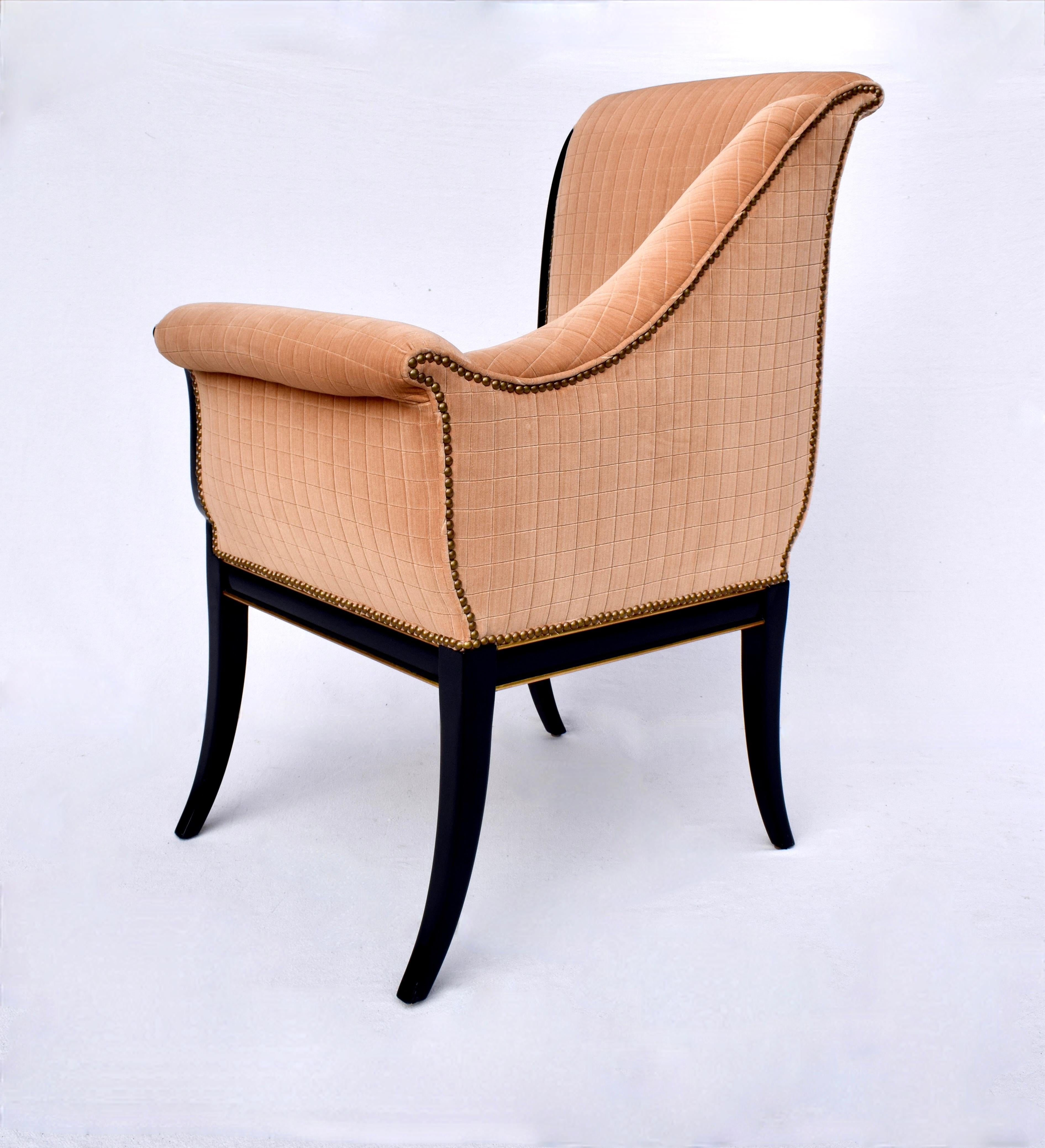 Karges Furniture Parler Deux Right & Left Regency Chairs For Sale 2