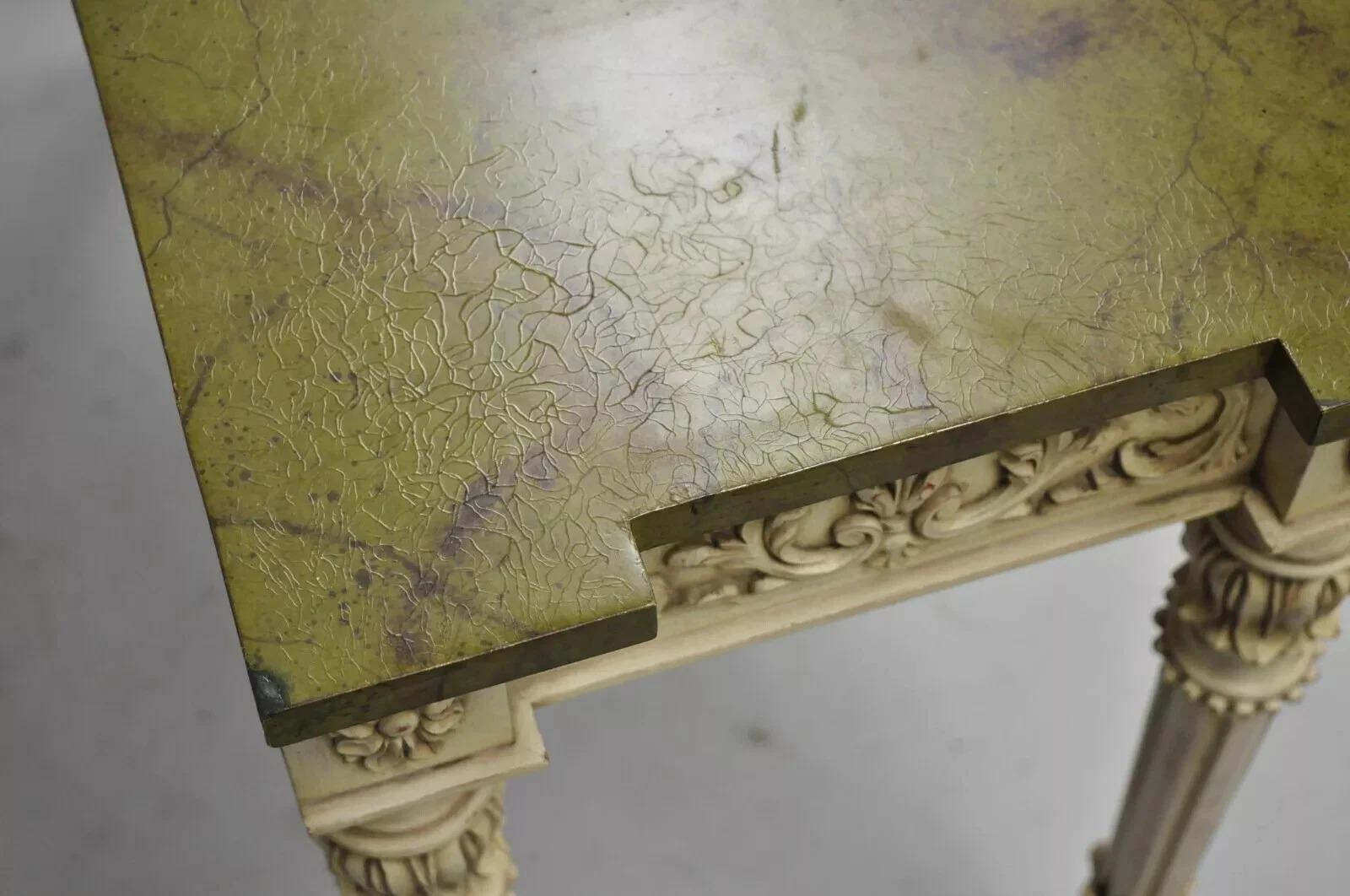 Karges Italian Neoclassical Swedish Style Carved Console Table with One Drawer For Sale 1