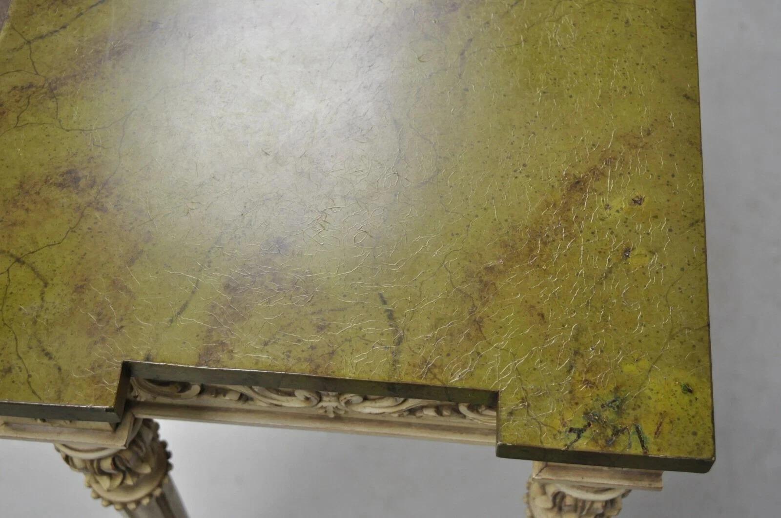 Karges Italian Neoclassical Swedish Style Carved Console Table with One Drawer For Sale 2